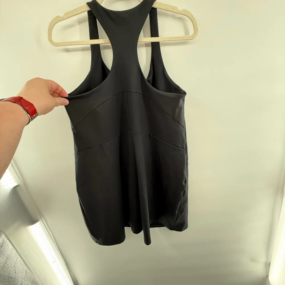 Girlfriend Collective XXL Black Paloma Exercise Dress‎ w/ Built-In Shorts